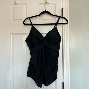 Maternity Black tankini top size medium